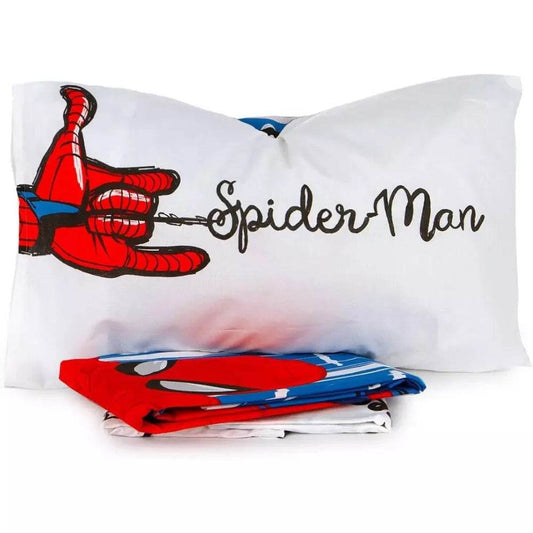 Lenzuola Stampato Biancheria Spiderman SPI-SDC-6 cpl Marvel - evabiancheria