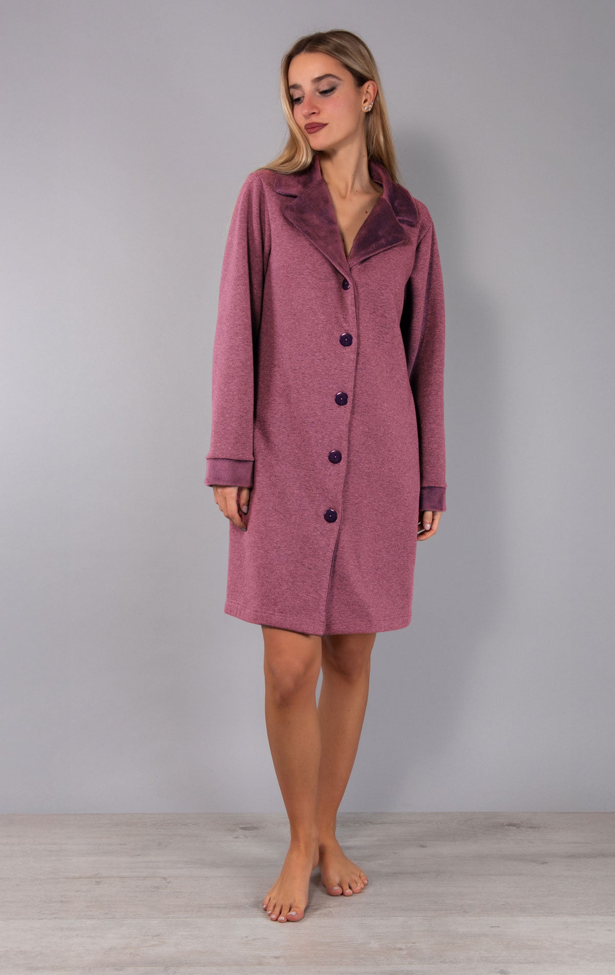 Vestaglia Abbottonata Donna FP71 Verdissima