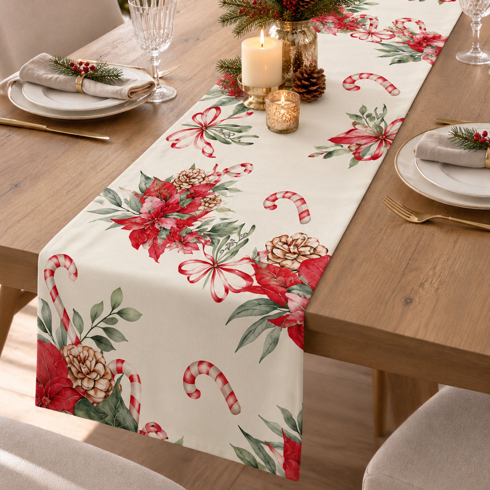 Runner stampato natalizio Biancheria Christmas Runner Dis7 Neith