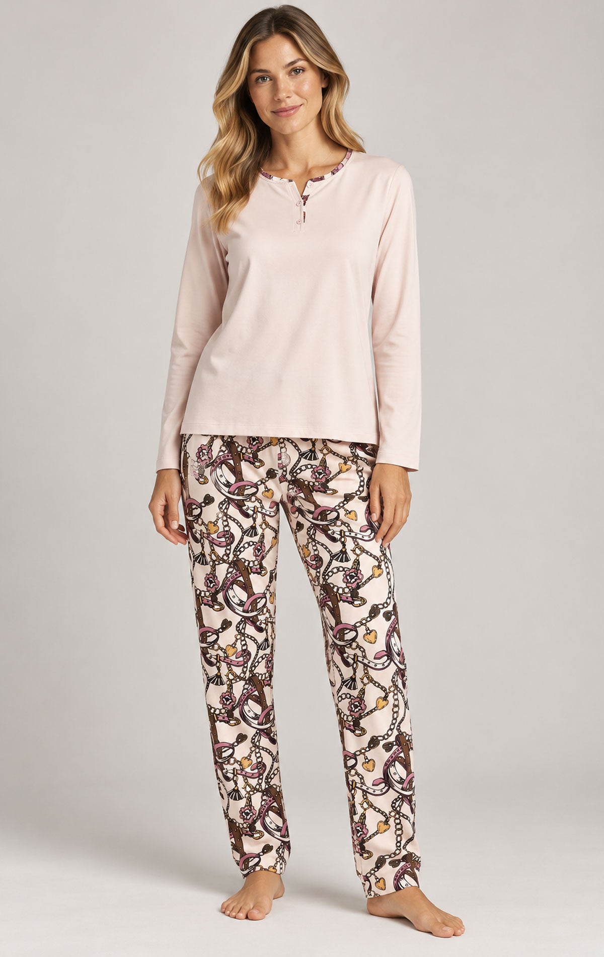 Pigiama Serafino Donna 6P86032 MaryHome