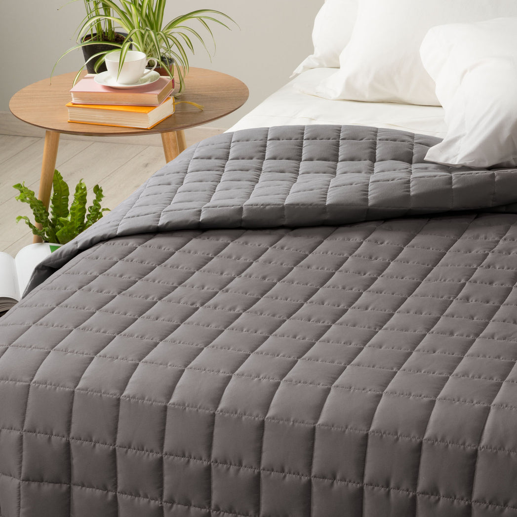 Double-sided quilt Modern Quilt Caleffi linen