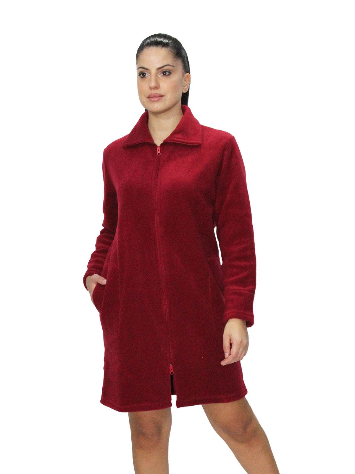 Vestaglia con zip Donna I2562 Fida - evabiancheria