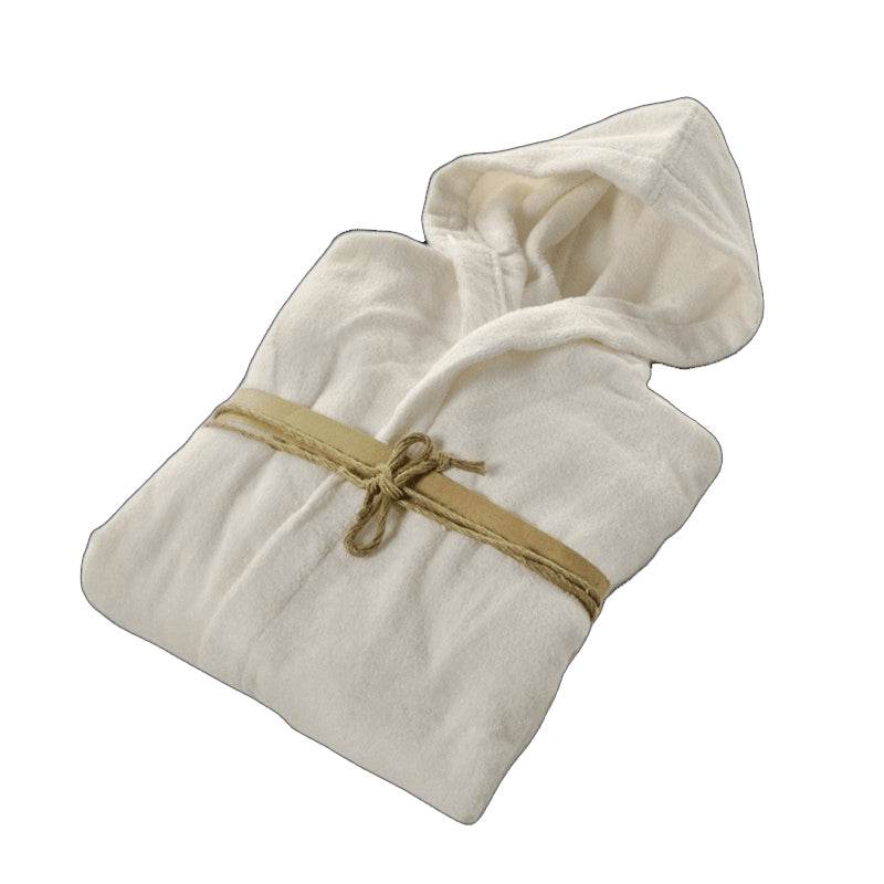 Accappatoio con cappuccio Biancheria Coccola Acc Fazzini - evabiancheria