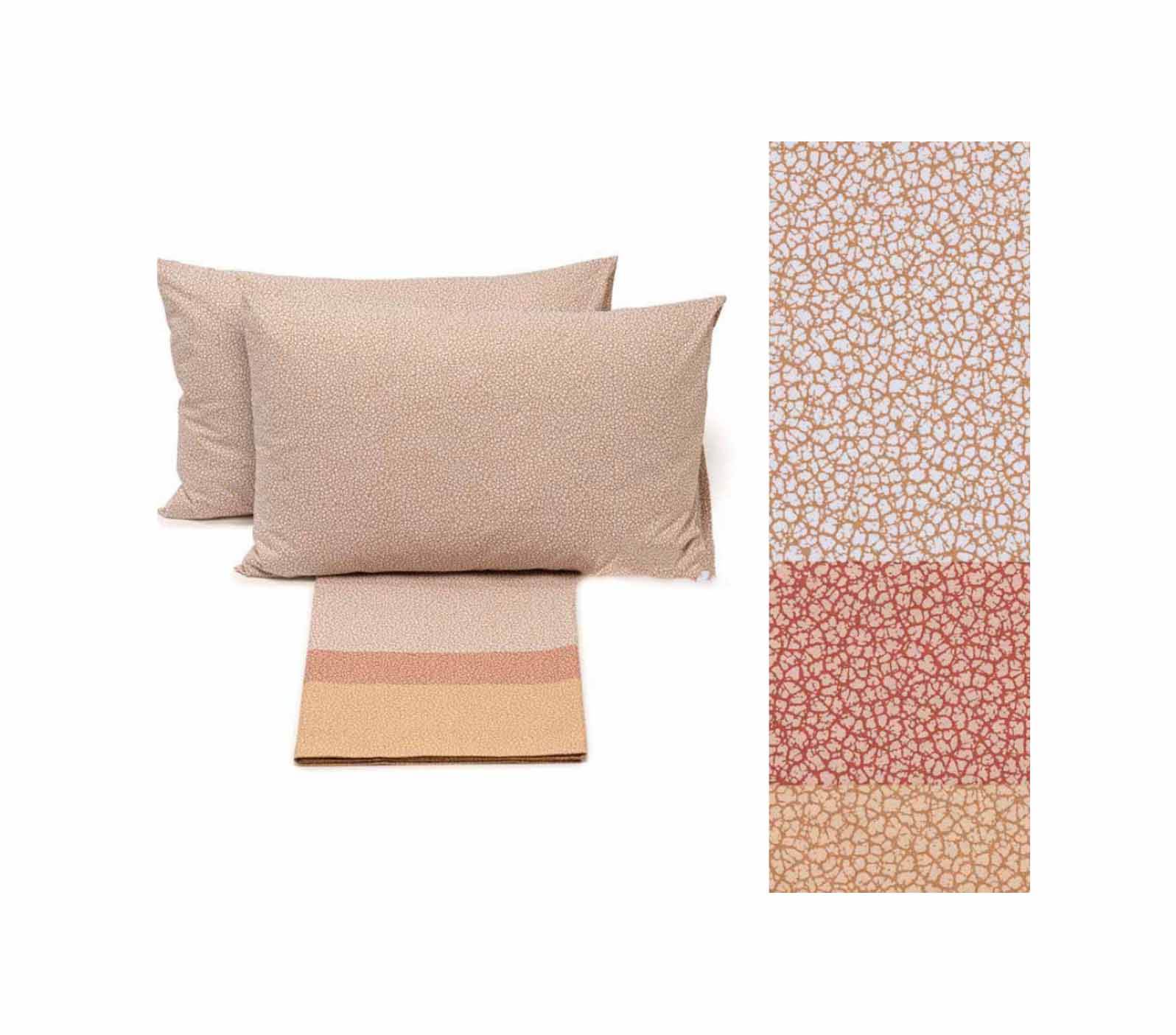 Lenzuola Stampato Biancheria Avana Cpl Caleffi - evabiancheria