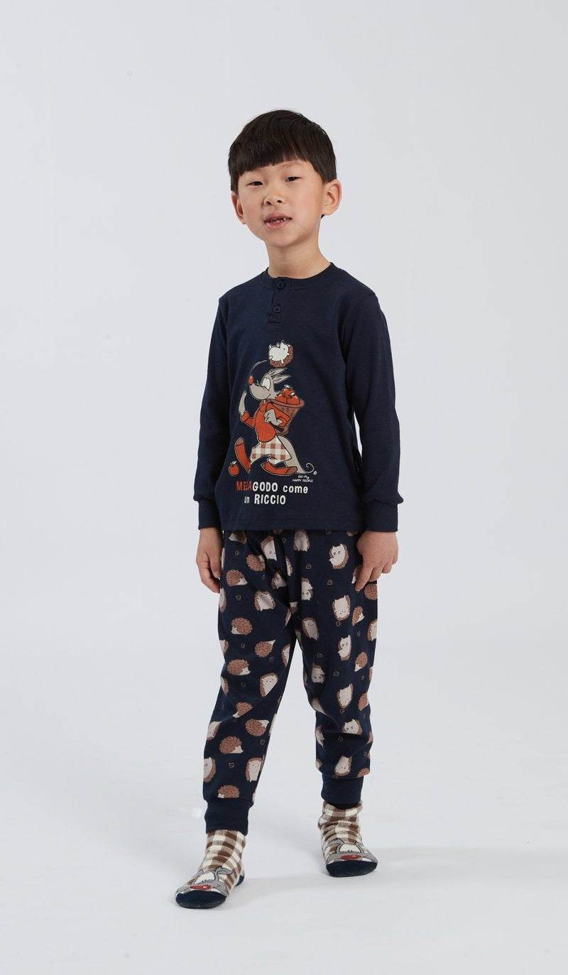 Pigiama Serafino Bambini e ragazzi H6374 Happy People - evabiancheria