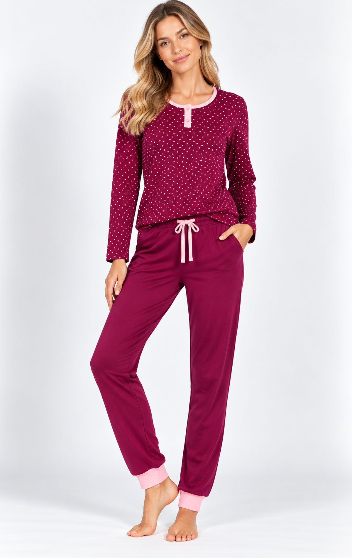 Pigiama Serafino Donna L0F5S V Lovable