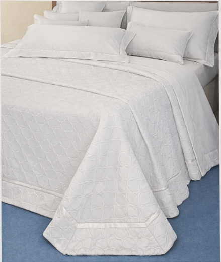 Copriletto jacquard Biancheria Cristin Cprt Battaglia