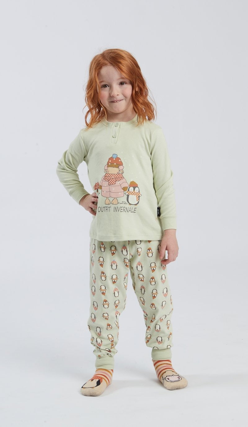 Serafino Pajamas for Girls and Boys H6416 Happy People