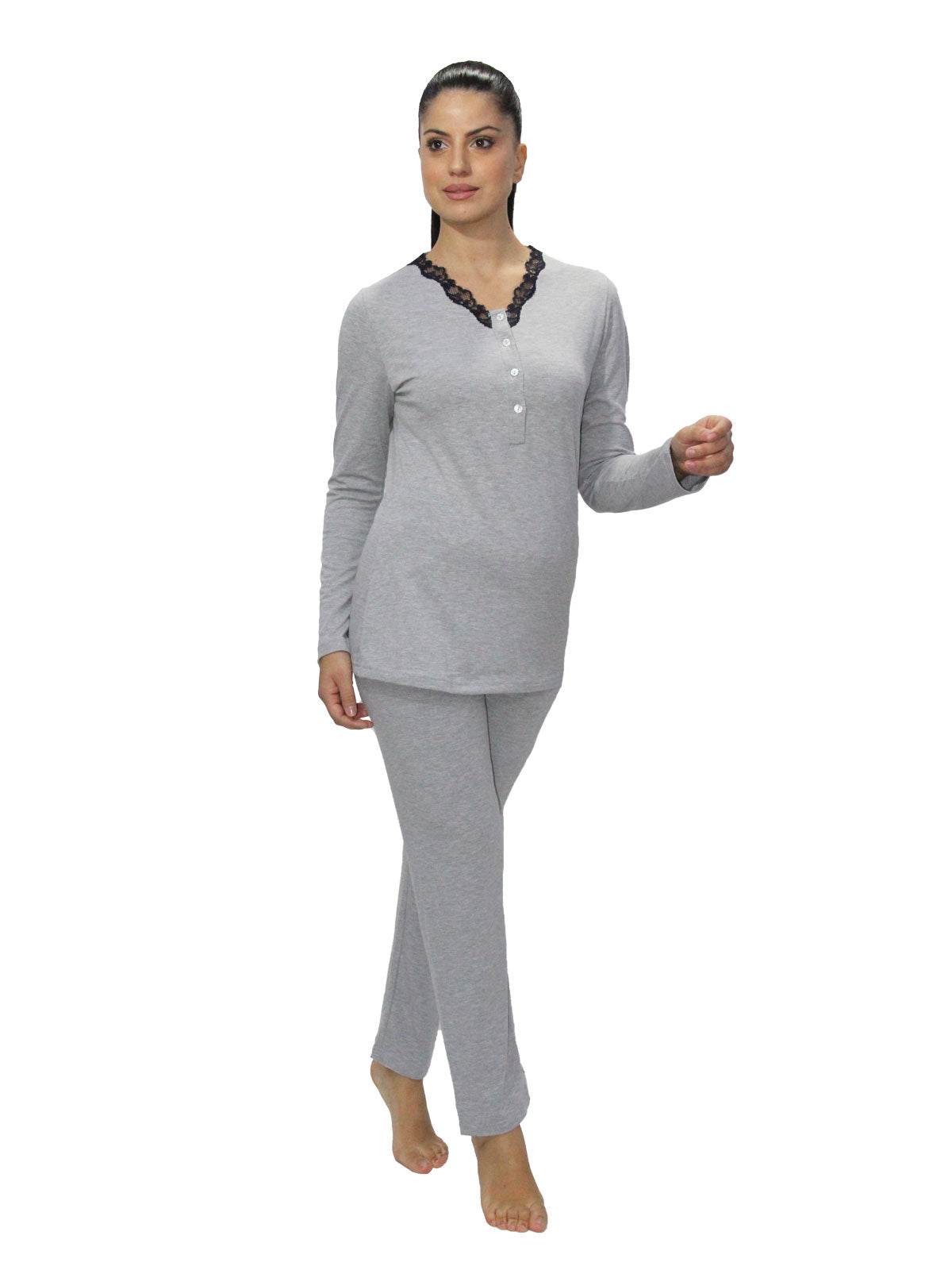 Pigiama Serafino Donna Rina 3 Julie - evabiancheria