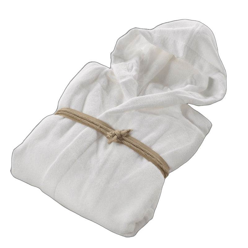 Accappatoio con cappuccio Biancheria Coccola Acc Fazzini - evabiancheria