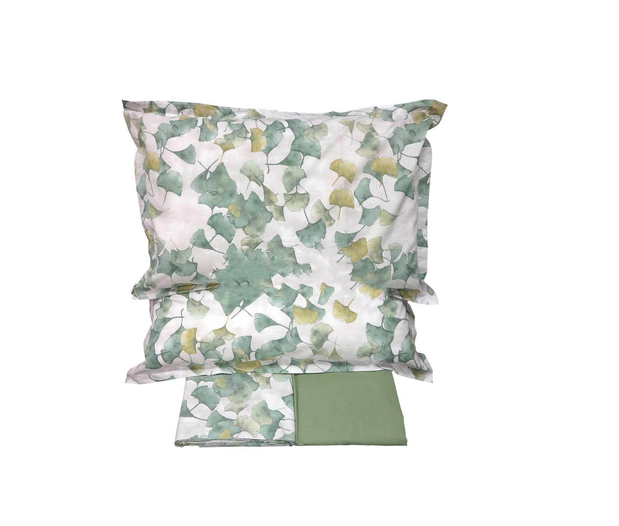 Lenzuola Stampato Biancheria Ginko Cpl Flanella Fazzini - evabiancheria