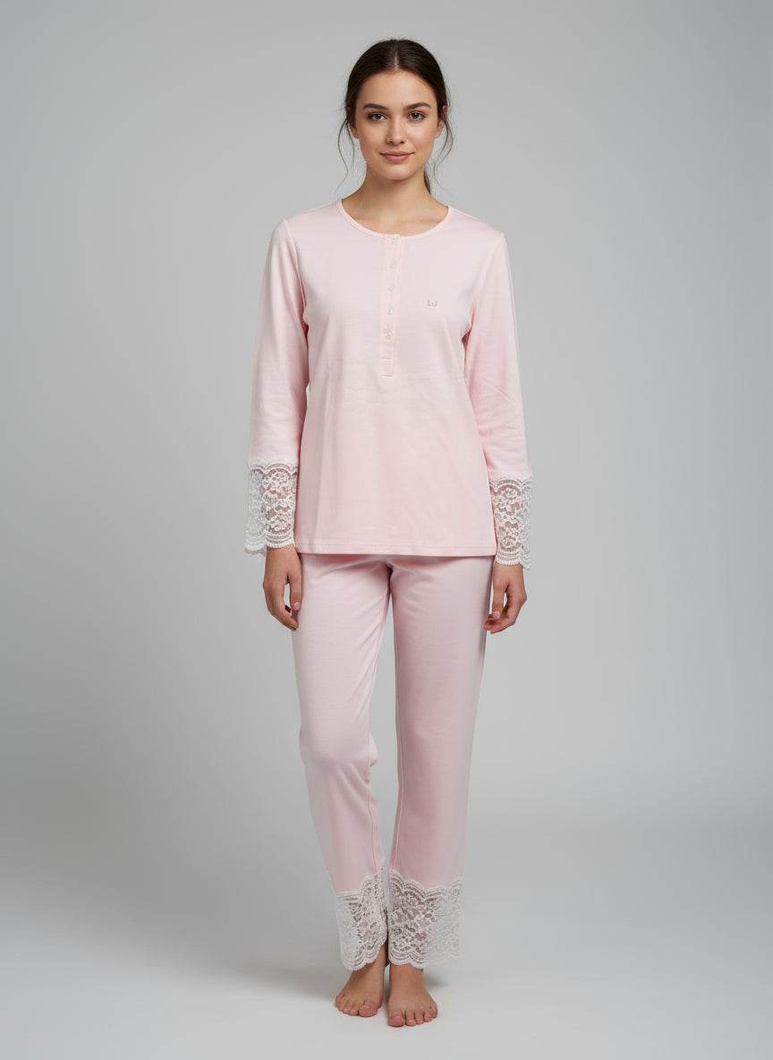 Pigiama Serafino Donna DL0160 Liu Jo Home - evabiancheria