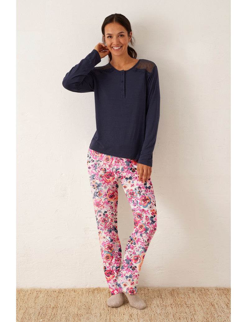 Pigiama Pigiama + Vestaglia Donna N18103 Promise - evabiancheria