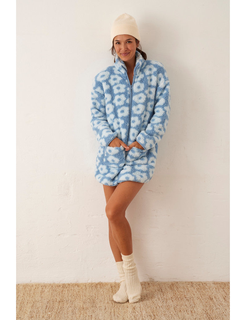 Robe de chambre zippée femme N18344 Promise