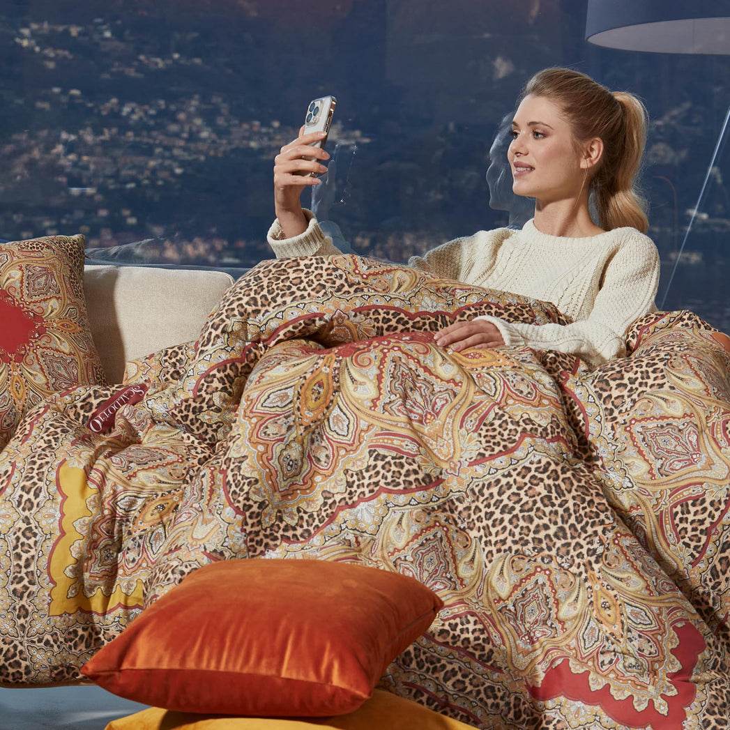 Scaldotto 130x170 Biancheria Leopard Scaldotto Caleffi - evabiancheria