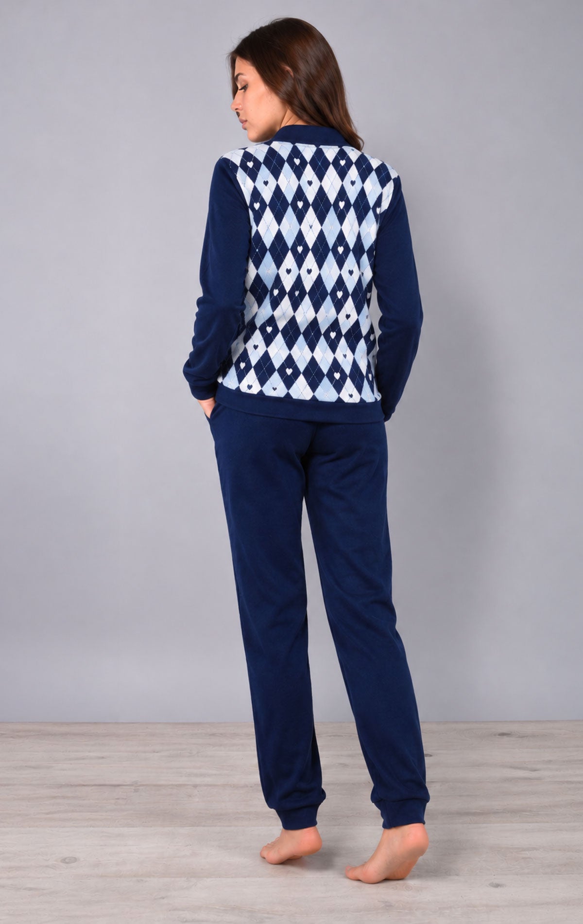 Pigiama Serafino Donna HC11 Verdissima
