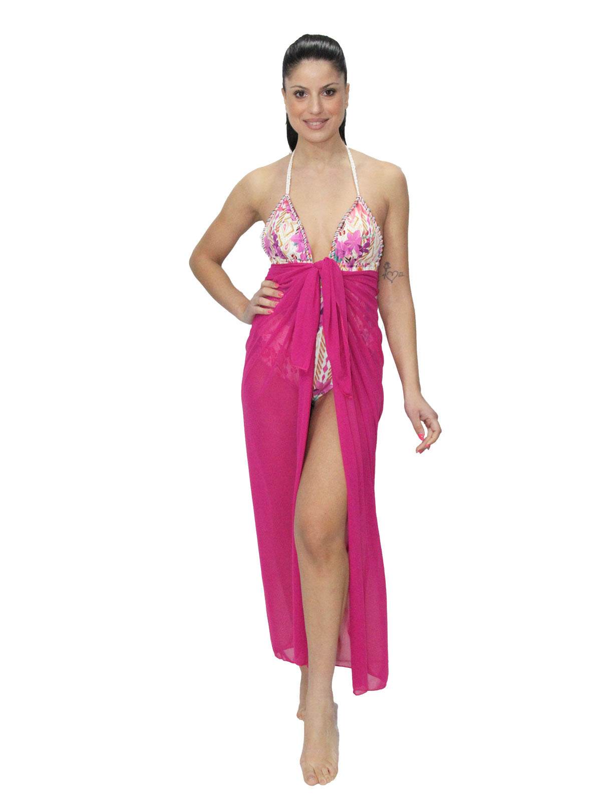 pareo Pareo foulard Donna H257 Huitre - evabiancheria