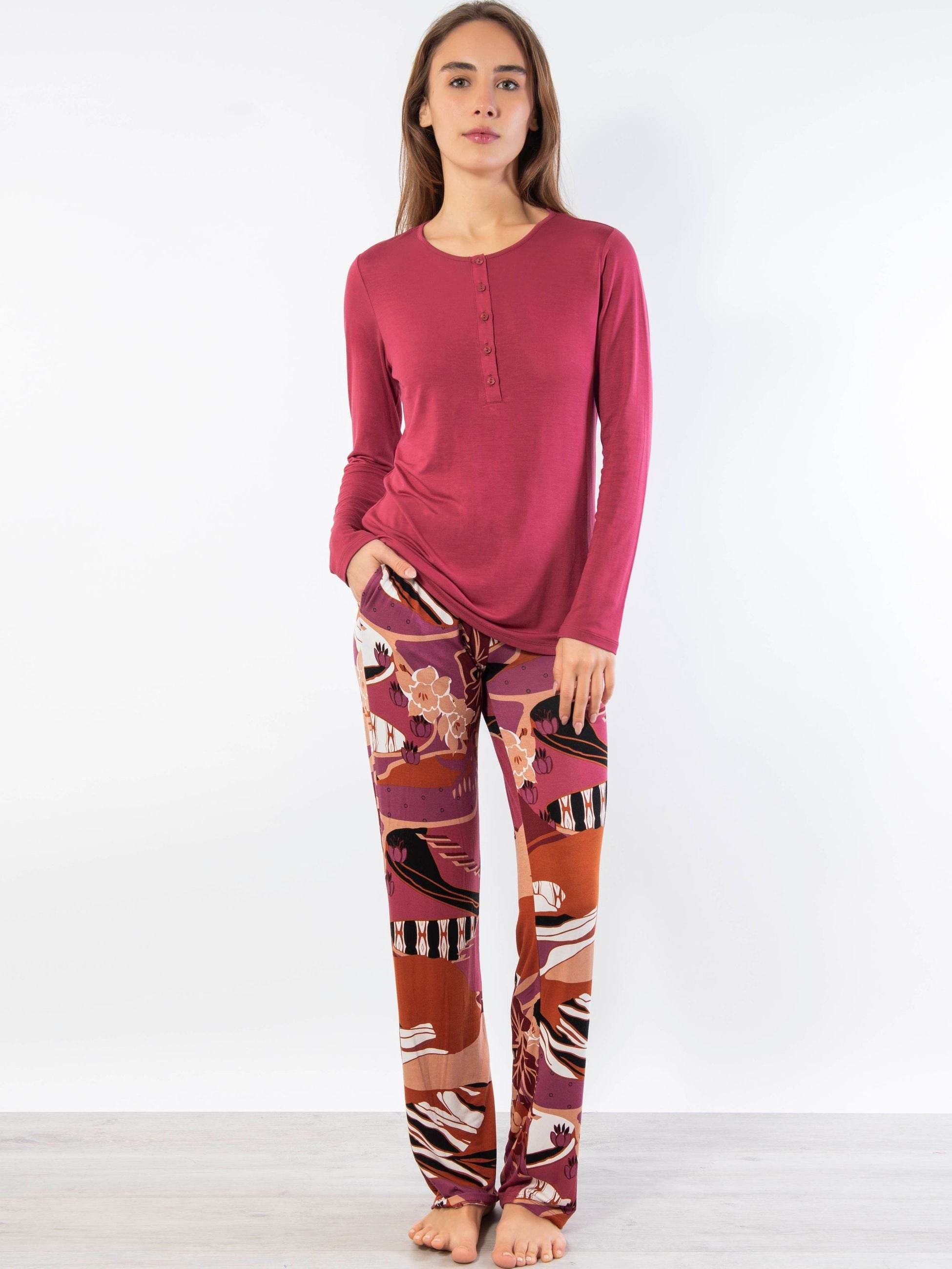 Pigiama Serafino Donna VP11 Verdissima - evabiancheria