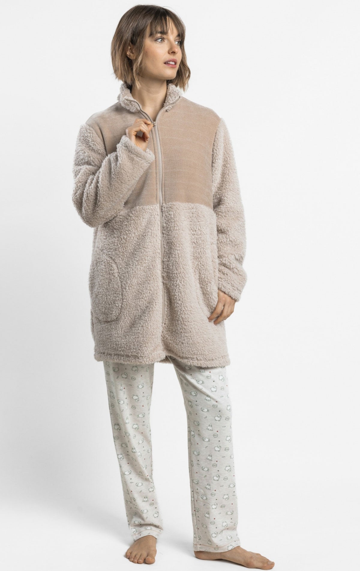 Vestaglia con zip Donna 67391 Admas