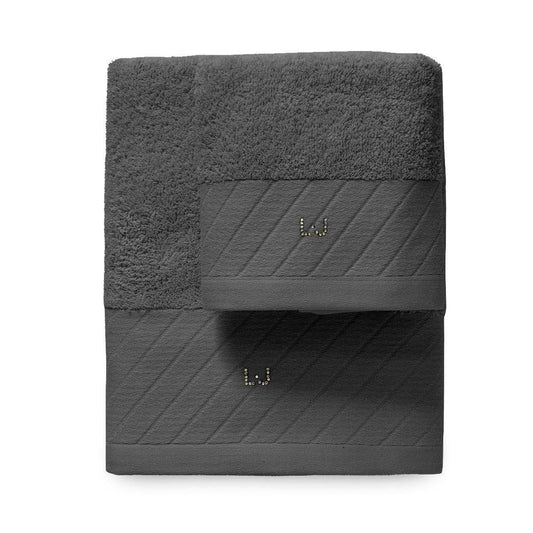 Asciugamani Coppia 1+1 Biancheria Diagonal LB788B Liu Jo Home - evabiancheria
