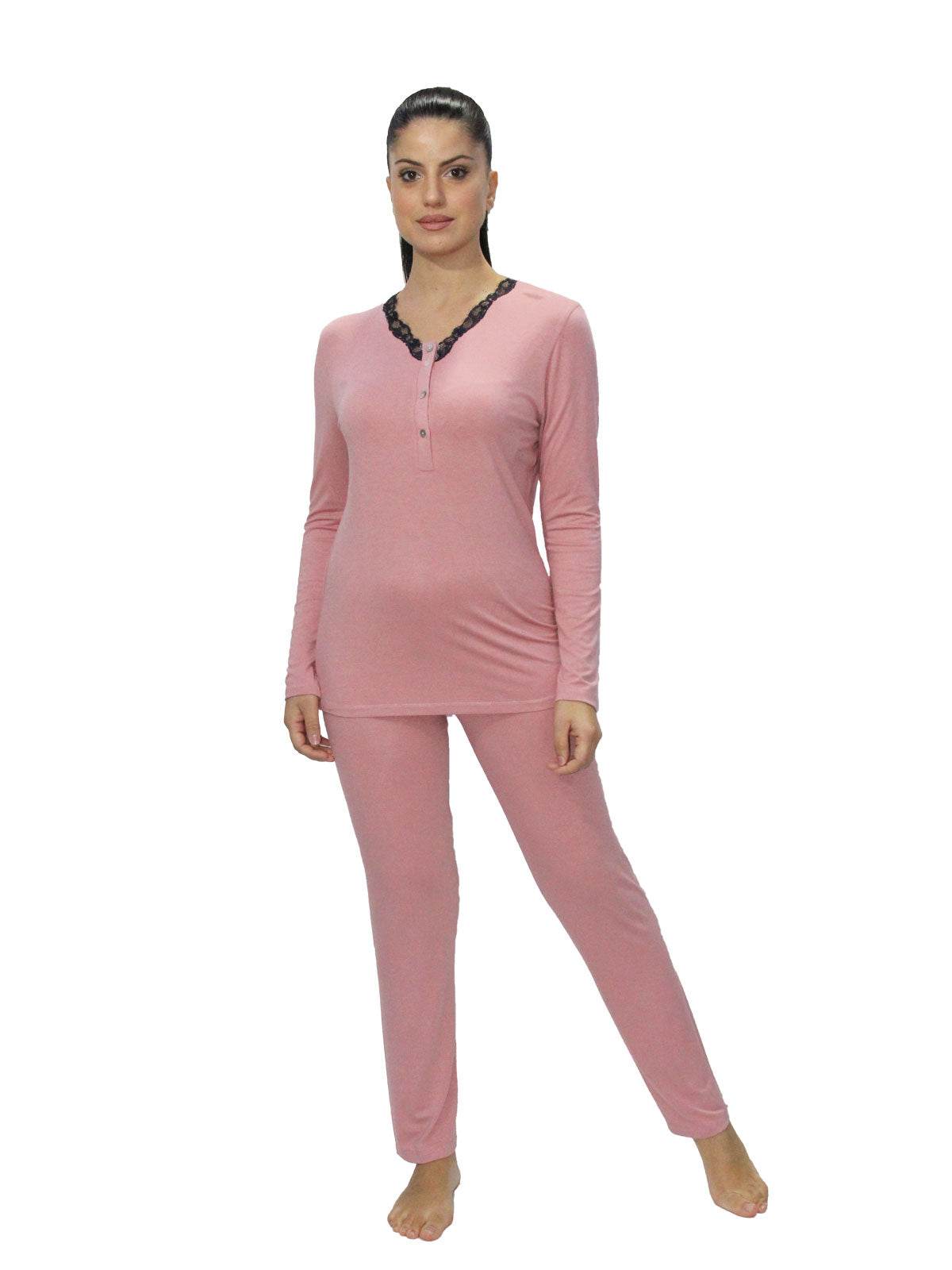 Pigiama Serafino Donna Rina 3 Julie - evabiancheria