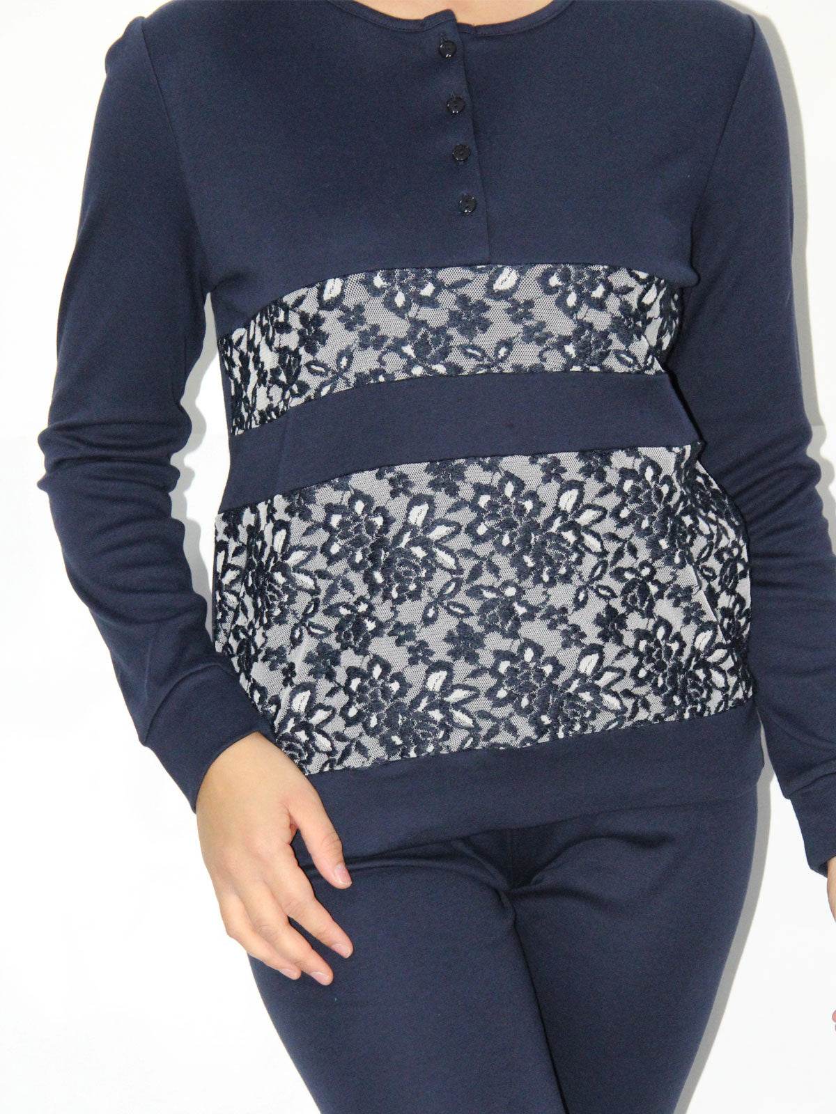 Pigiama Serafino Donna Roxana 3 Julie - evabiancheria