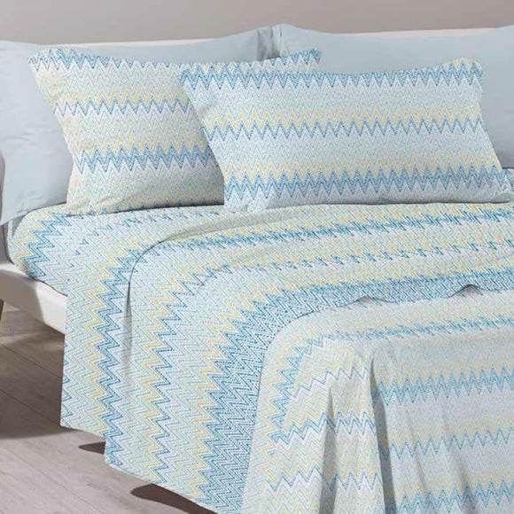 Lenzuola Stampato Biancheria Elliot cpl Caleffi - evabiancheria