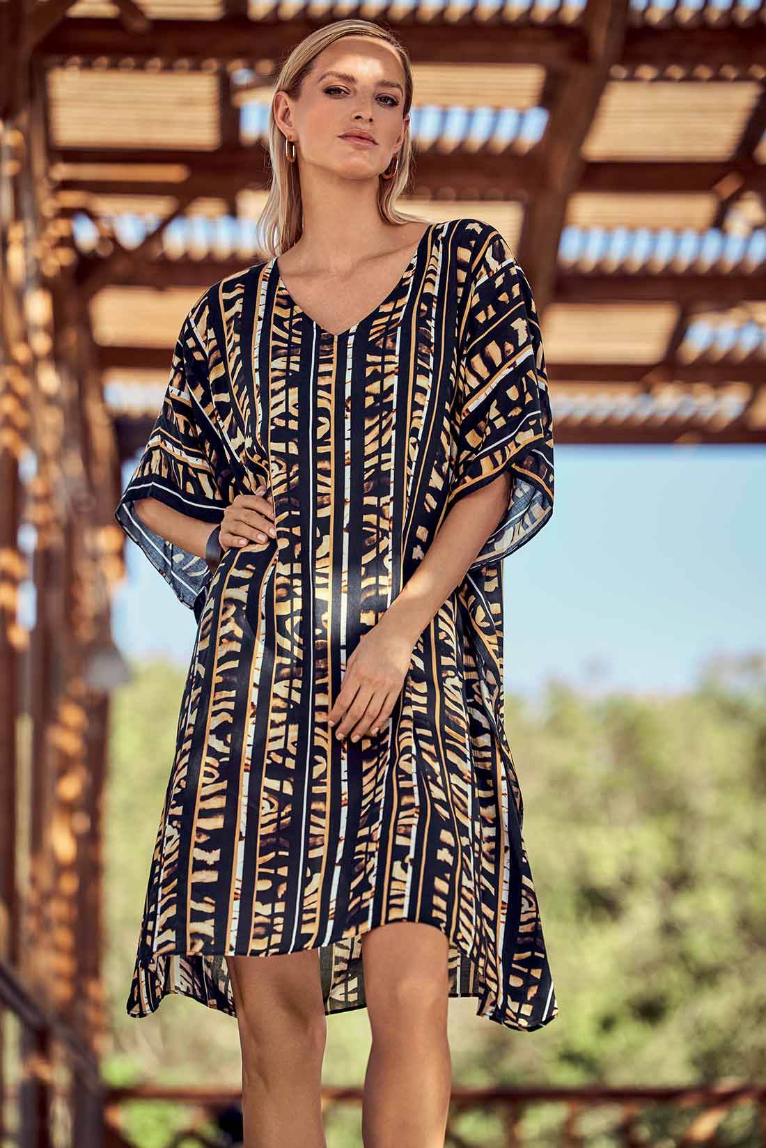 Abito scollo V Donna C3392 655 Charmline - evabiancheria