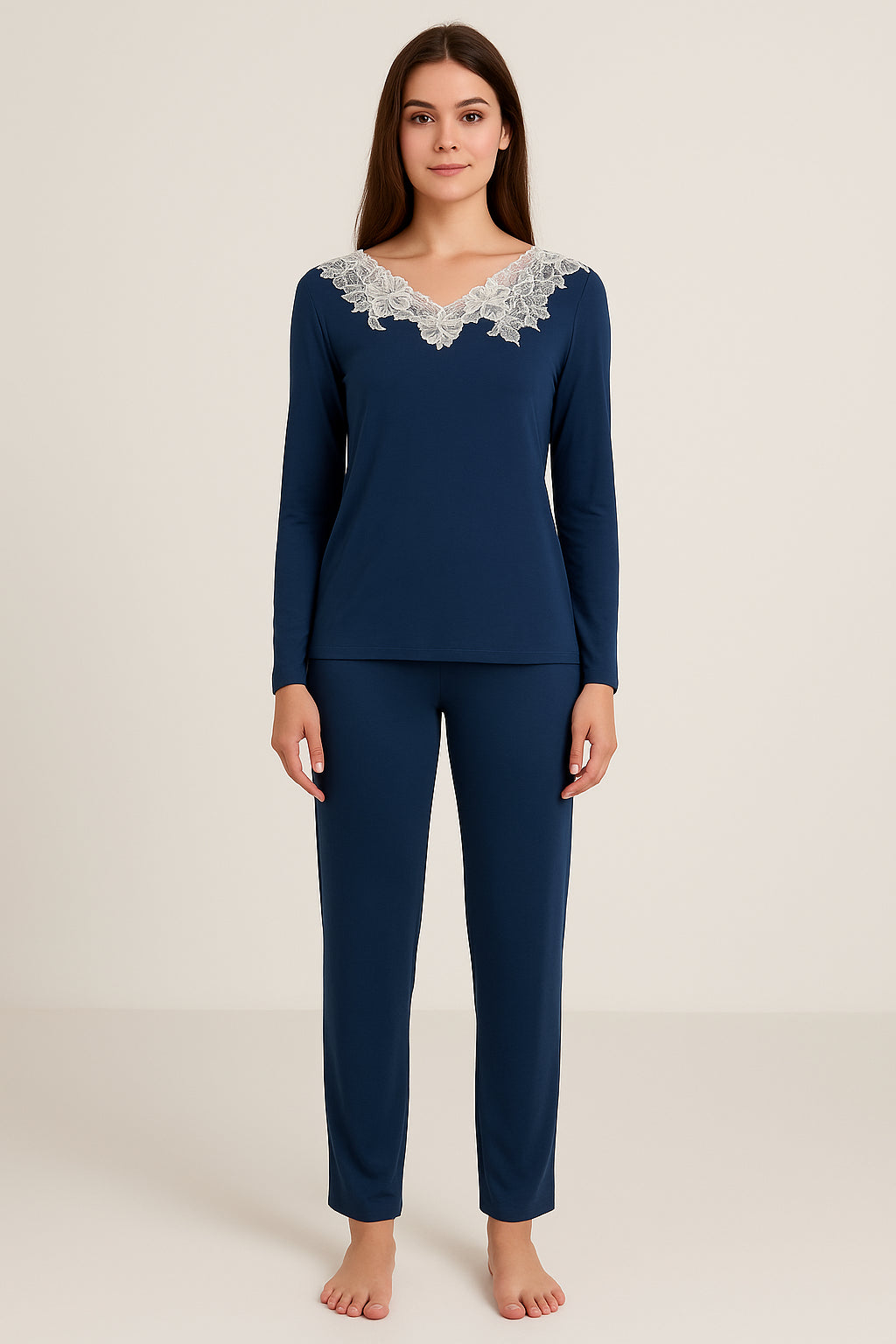 Pigiama Giro collo Donna Stella Paladini