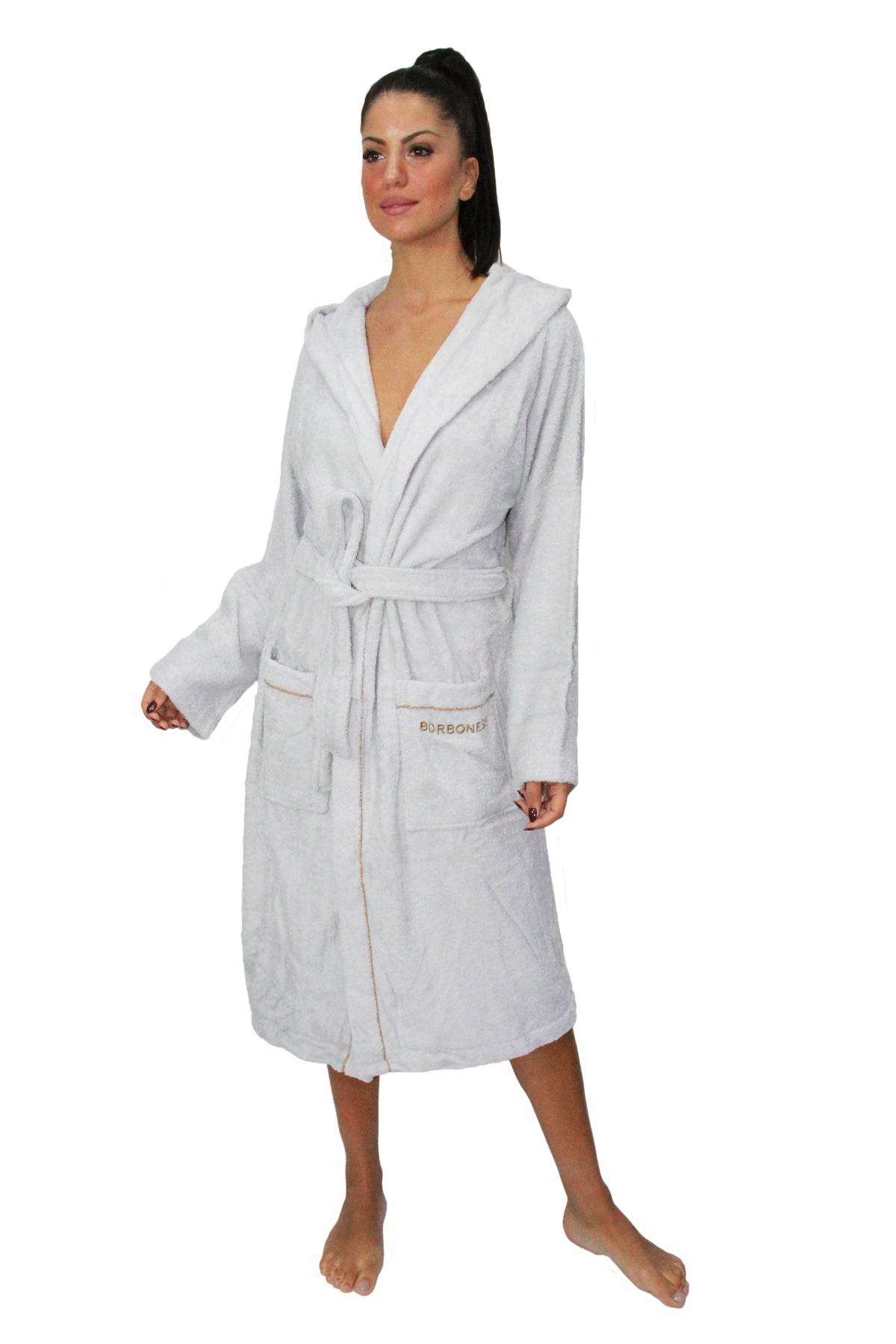 Accappatoio con cappuccio Biancheria FINE OP ACC Borbonese - evabiancheria