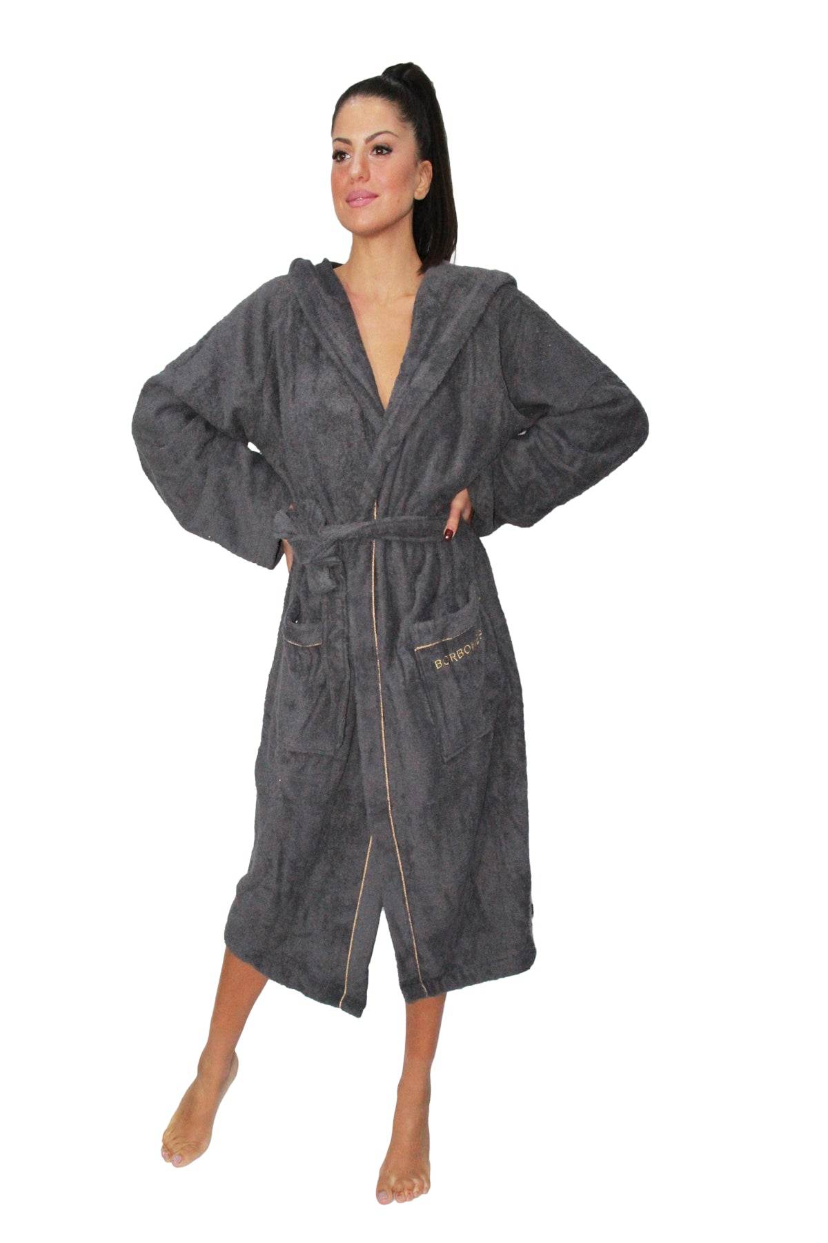 Accappatoio con cappuccio Biancheria FINE OP ACC Borbonese - evabiancheria