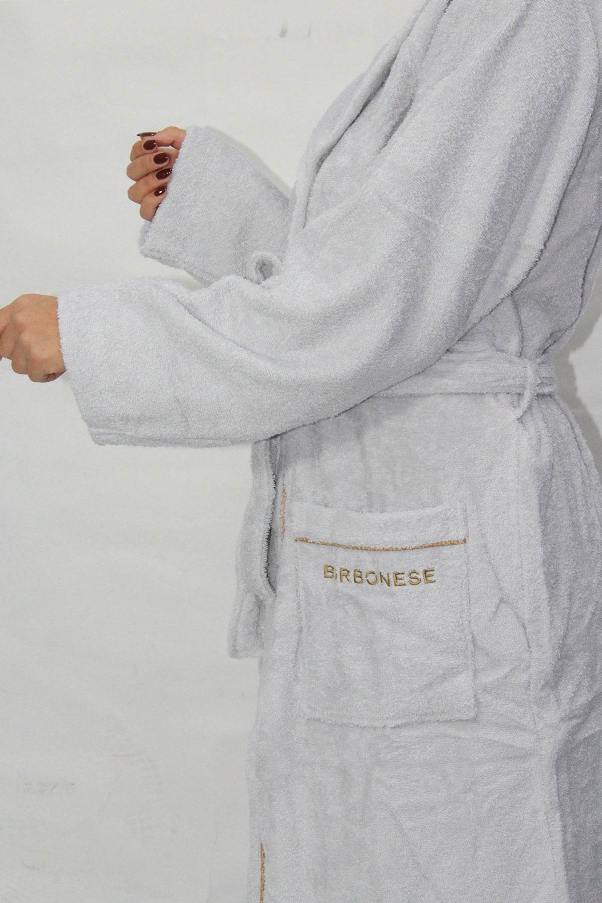 Accappatoio con cappuccio Biancheria FINE OP ACC Borbonese - evabiancheria