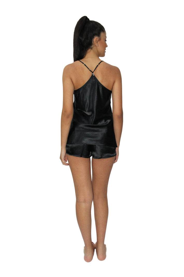 Baby Doll Top + Culotte Donna D1314 Amadine - evabiancheria