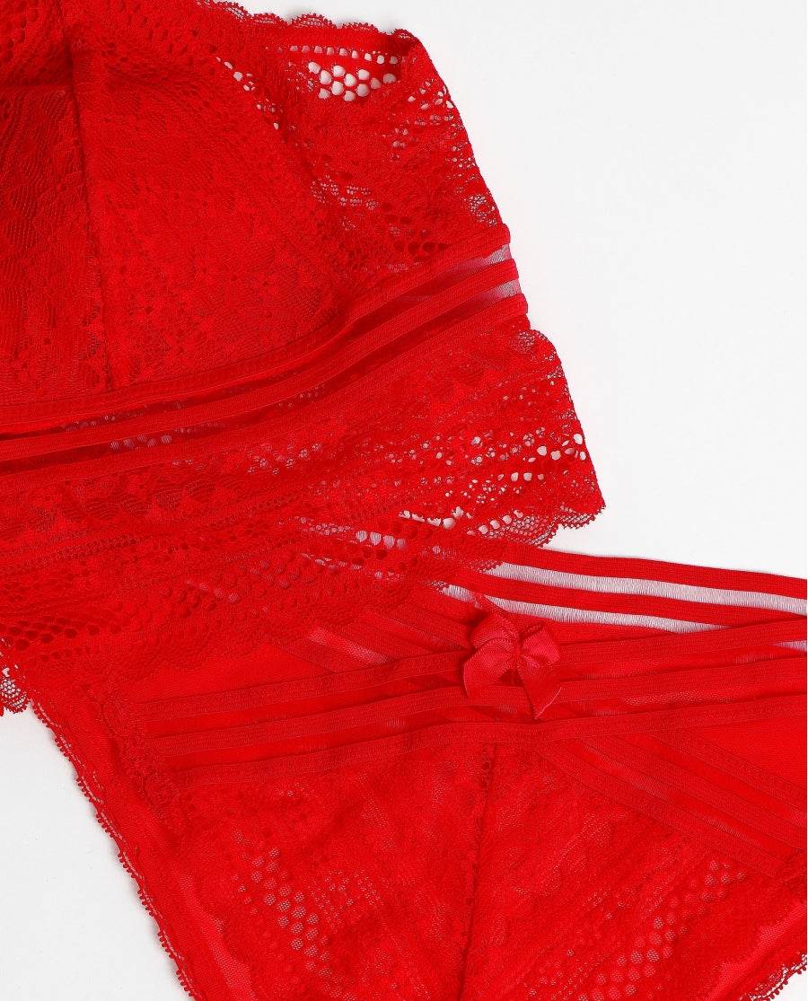 Bralette + slip coordinato natalizio Donna 44584 Admas - evabiancheria