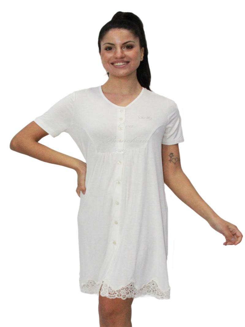 Camicia Manica corta Donna DL0131 Liu Jo Home - evabiancheria