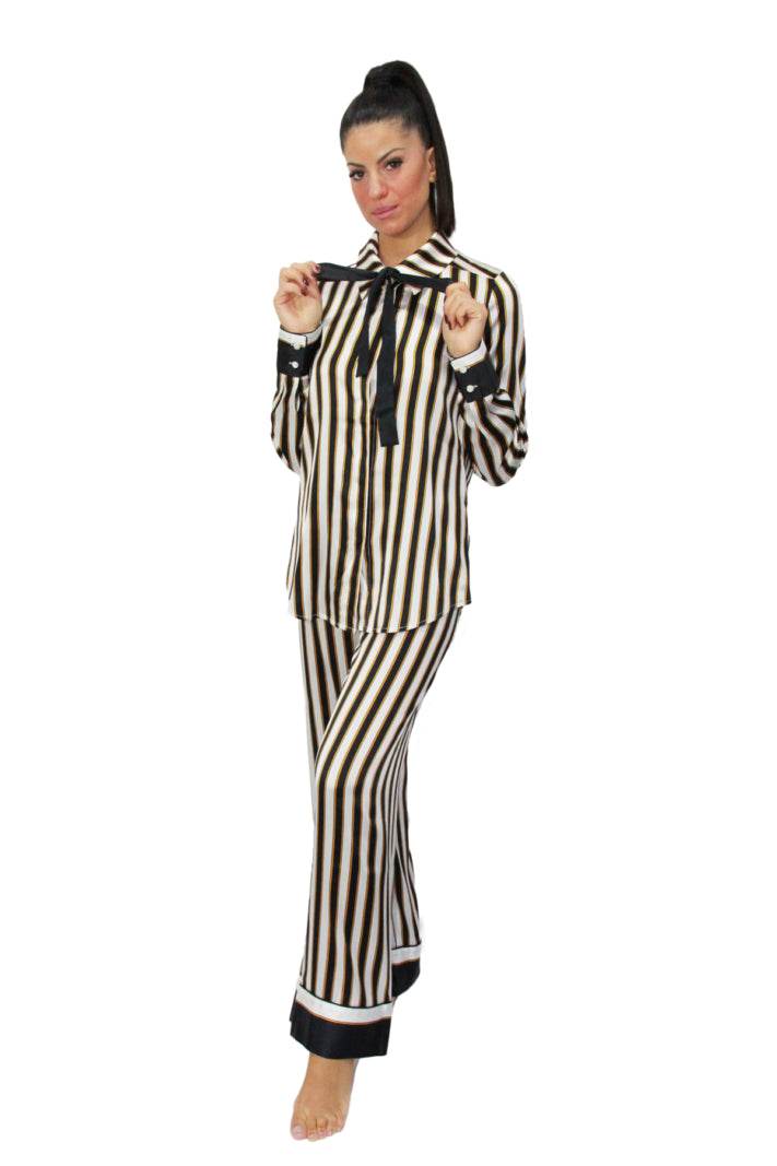 Pigiama Lungo Donna 4LAN5501 Marjolaine - evabiancheria