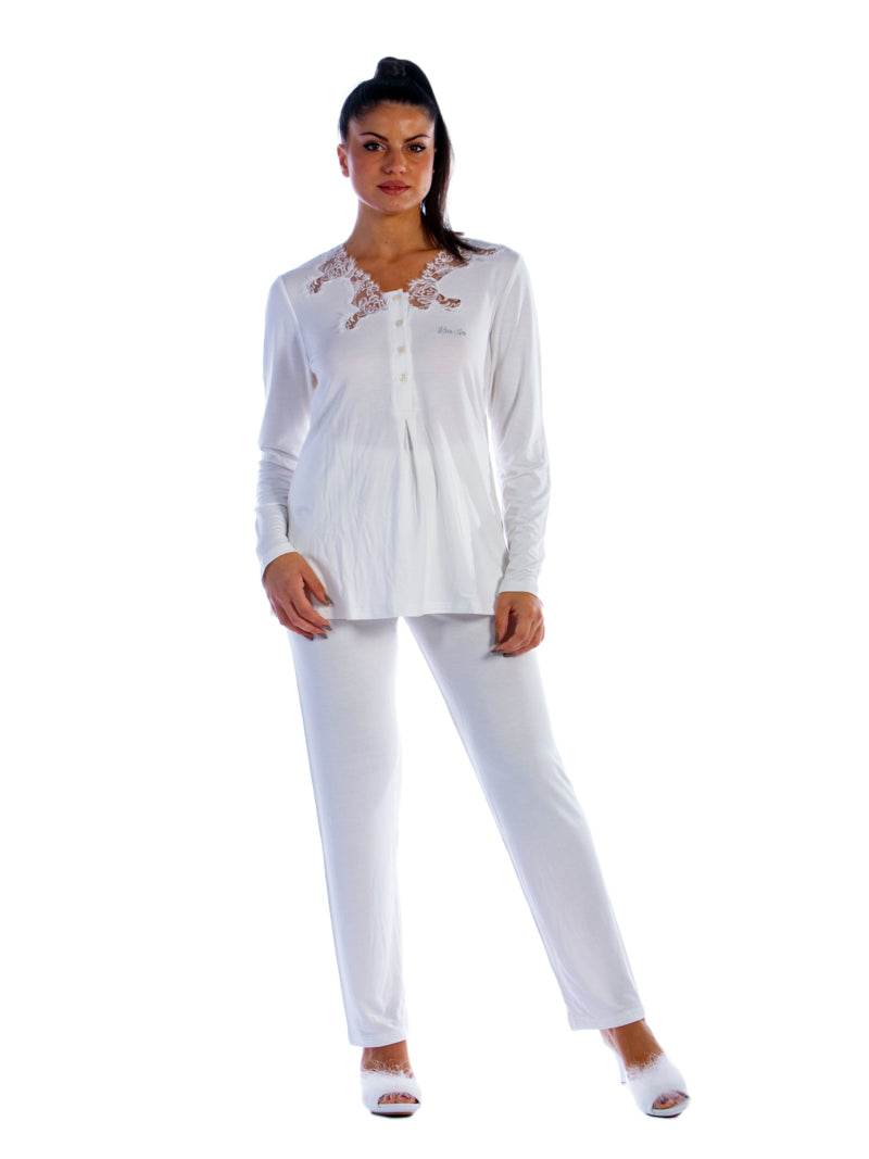Pigiama Lungo Donna DL0050 Liu Jo Home - evabiancheria