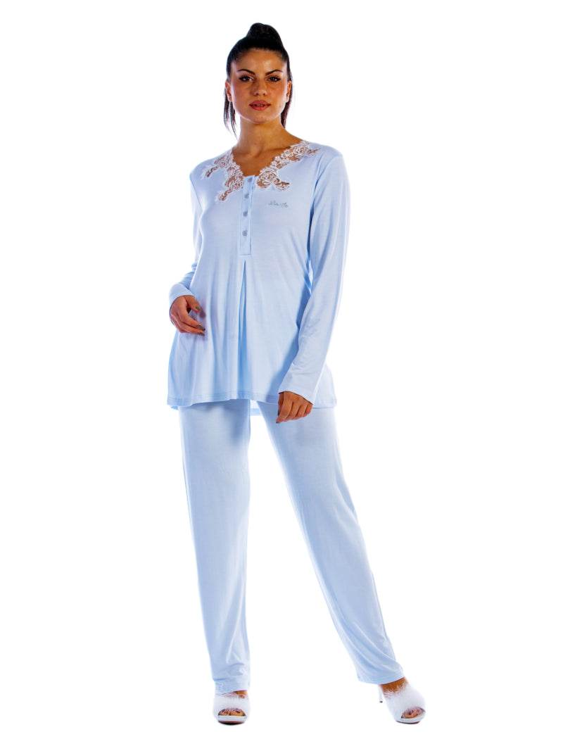 Pigiama Lungo Donna DL0050 Liu Jo Home - evabiancheria