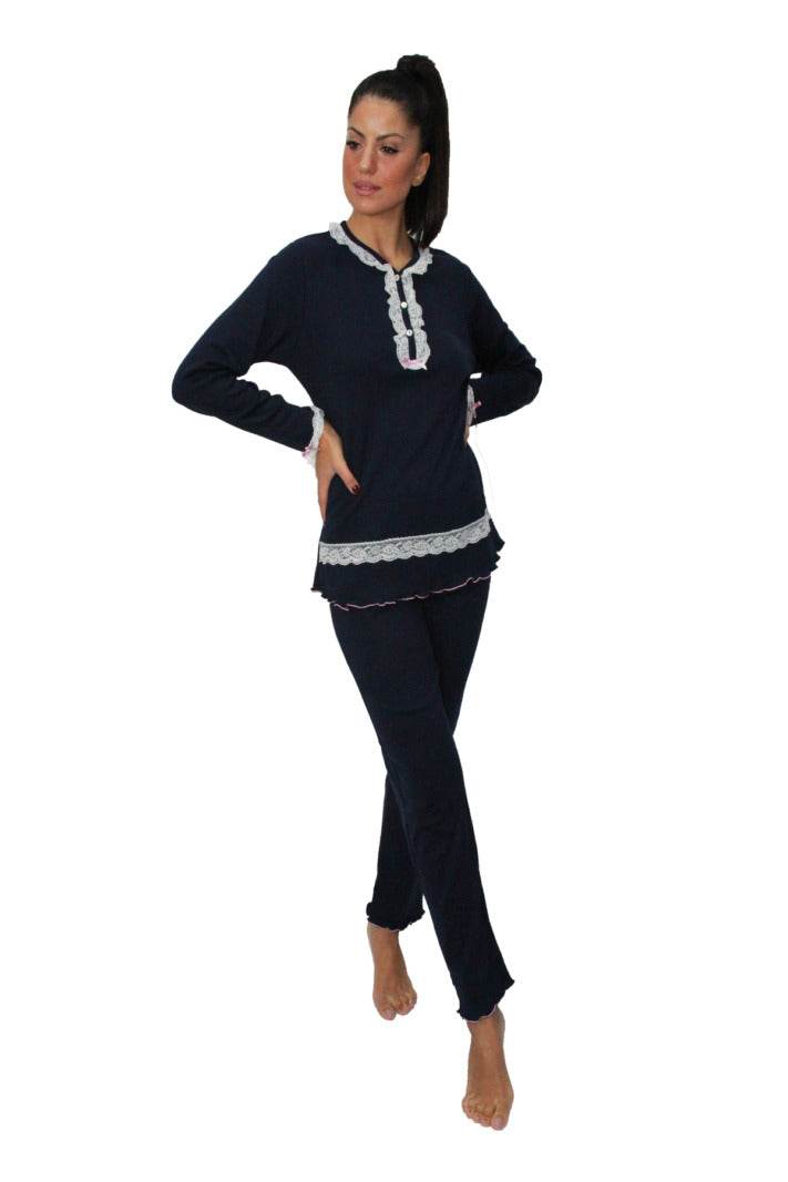 Pigiama Lungo Donna EVA 3 Julie - evabiancheria