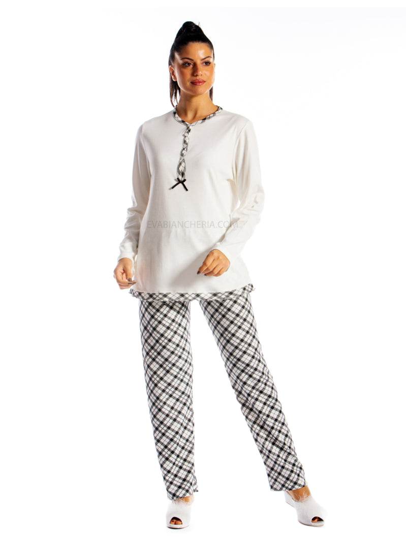 Pigiama Lungo Donna GIADA 3 Julie - evabiancheria