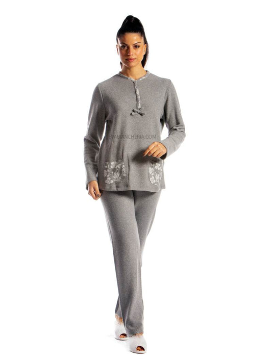 Pigiama Lungo Donna GIULIA 3 SER Julie - evabiancheria