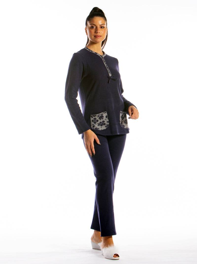 Pigiama Lungo Donna GIULIA 3 SER Julie - evabiancheria