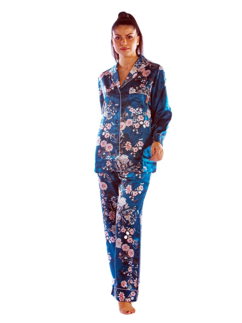 Pigiama Lungo Donna VSLT60835 Luna di Seta - evabiancheria