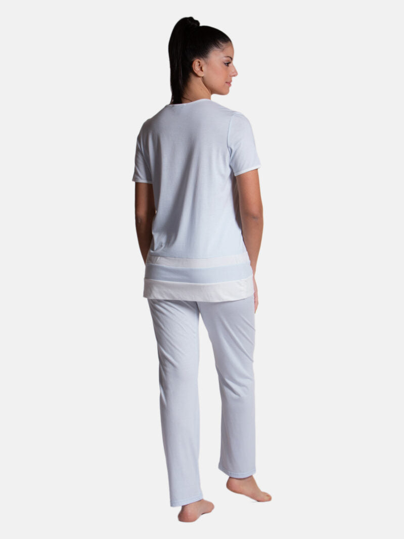 Pigiama Manica corta con pantalone lungo Donna DL0092 Liu Jo Home evabiancheria