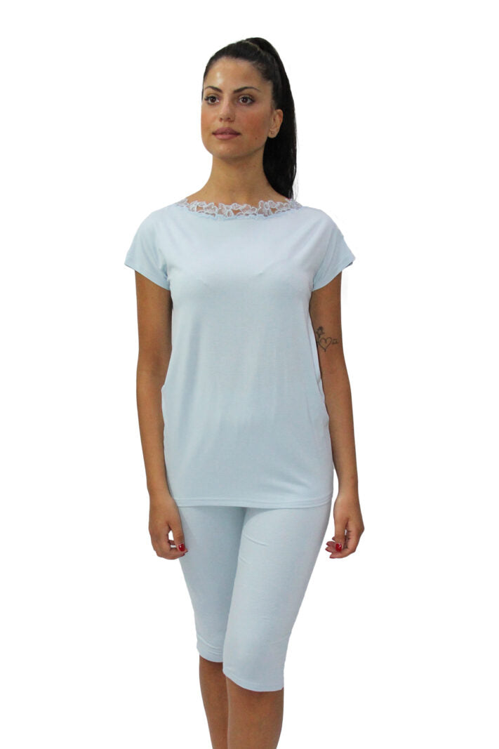 Pigiama Pigiama corto Donna E1909 Fida evabiancheria
