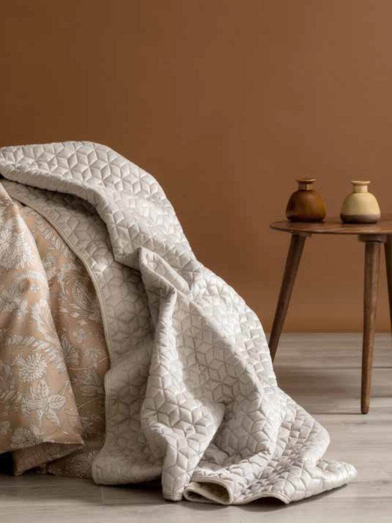 Plaid Tinta Unita Biancheria GOODLY HIVE PLAID Riviera - evabiancheria