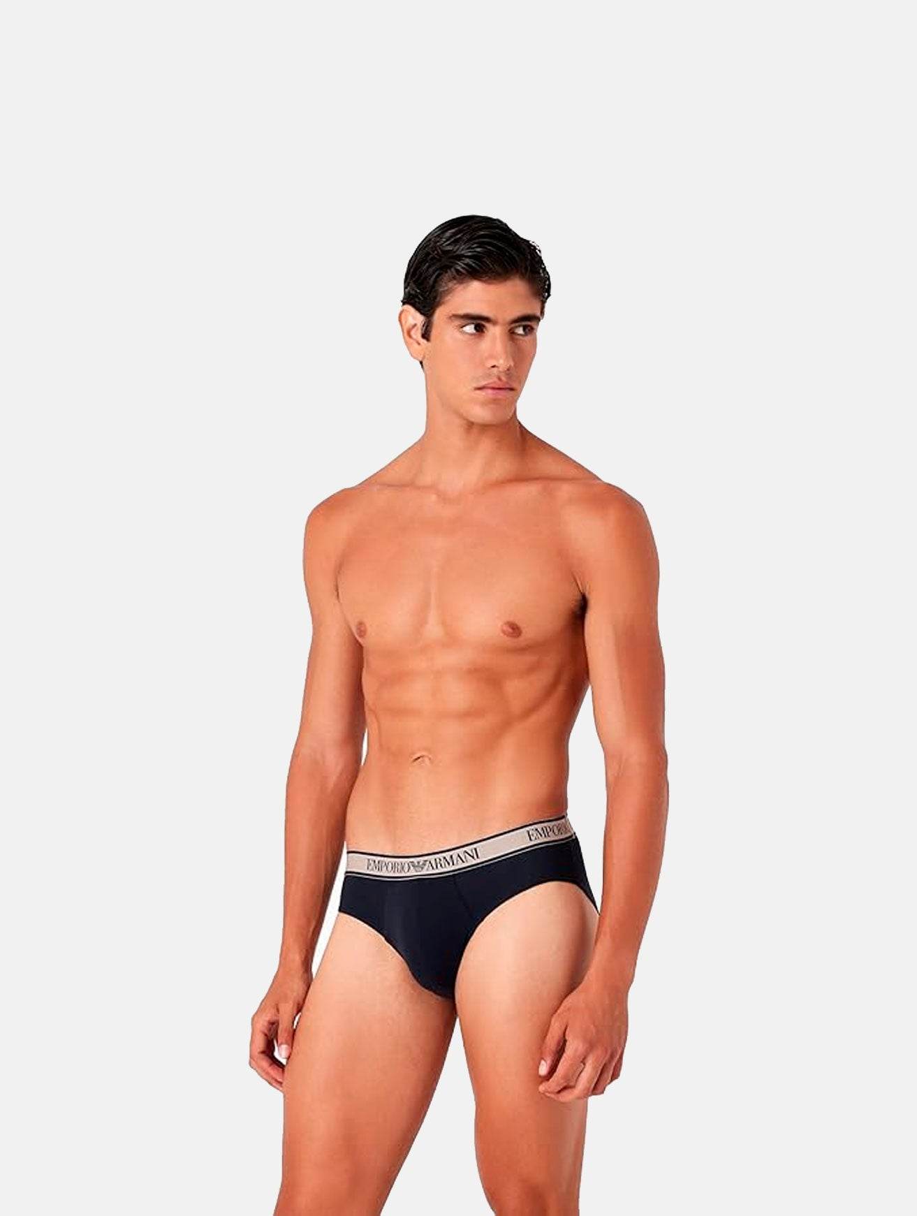 Slip 3-pack Uomo 3F717 111734 Emporio Armani - evabiancheria