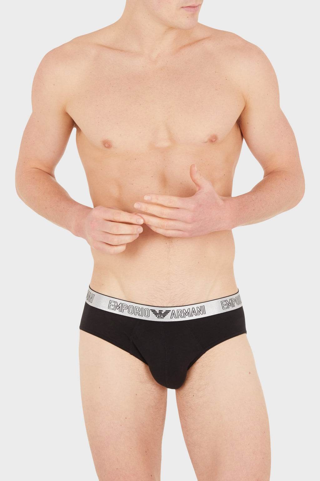 Slip Bi-pack Uomo 3F598 111733 Emporio Armani - evabiancheria